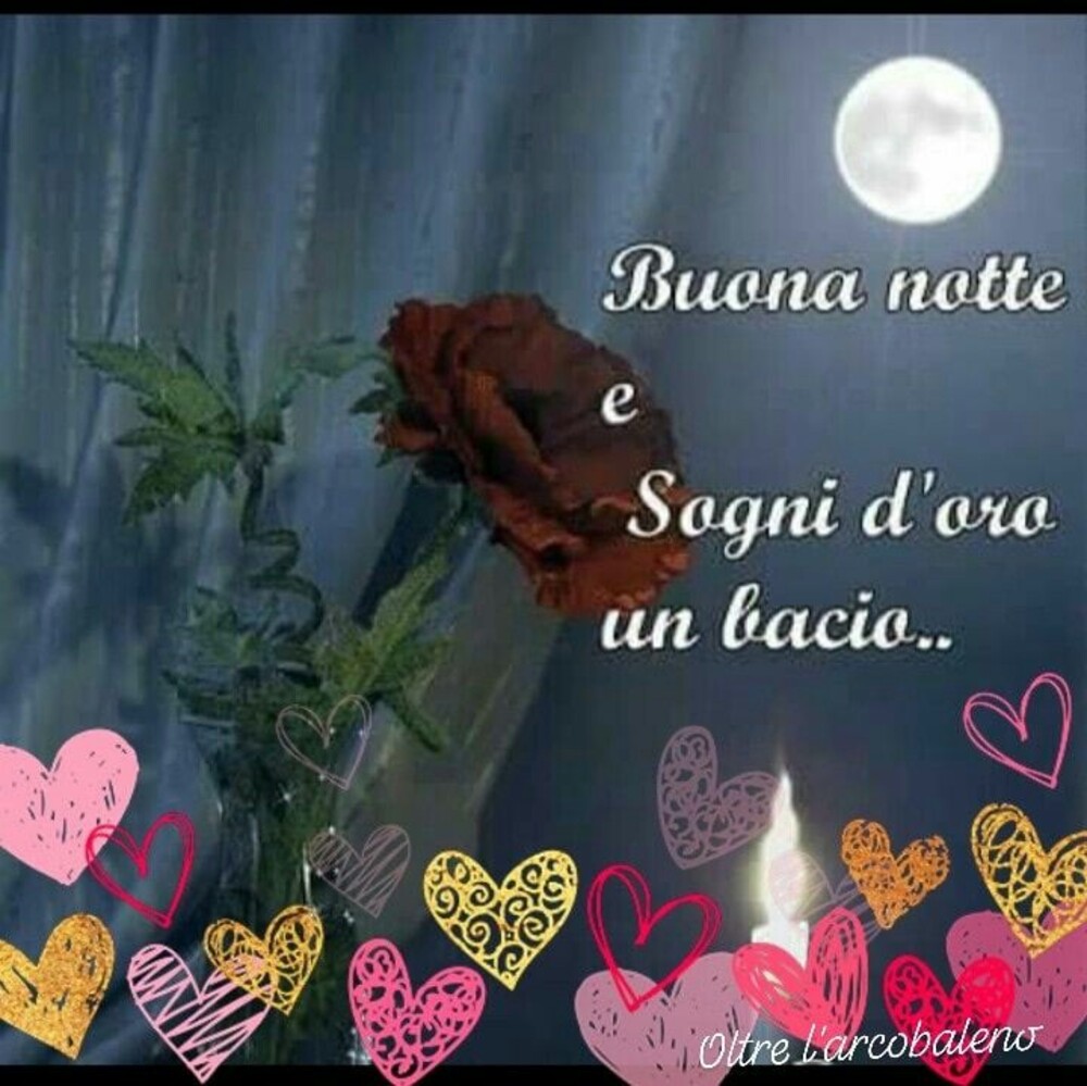 Buonanotte e Sogni d Oro un Bacio (4)