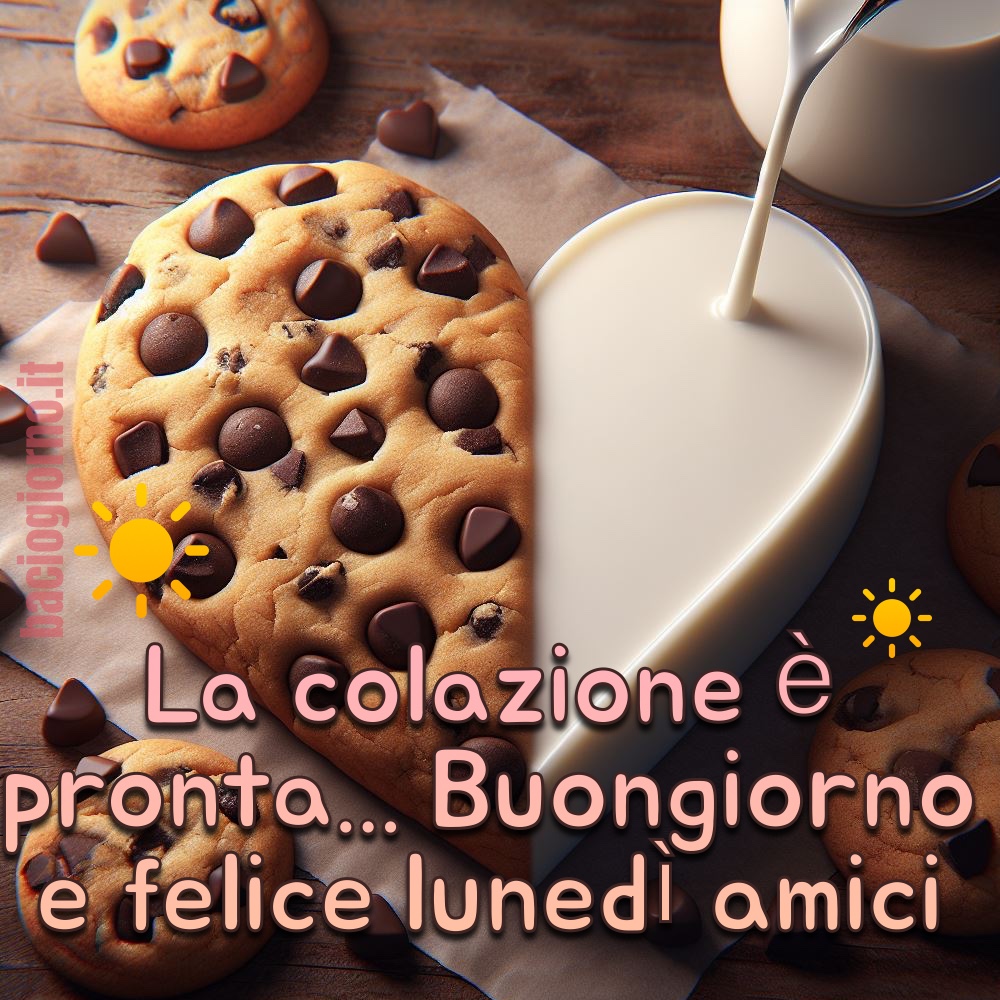 La colazione è pronta... Buongiorno e Felice Lunedì Amici!