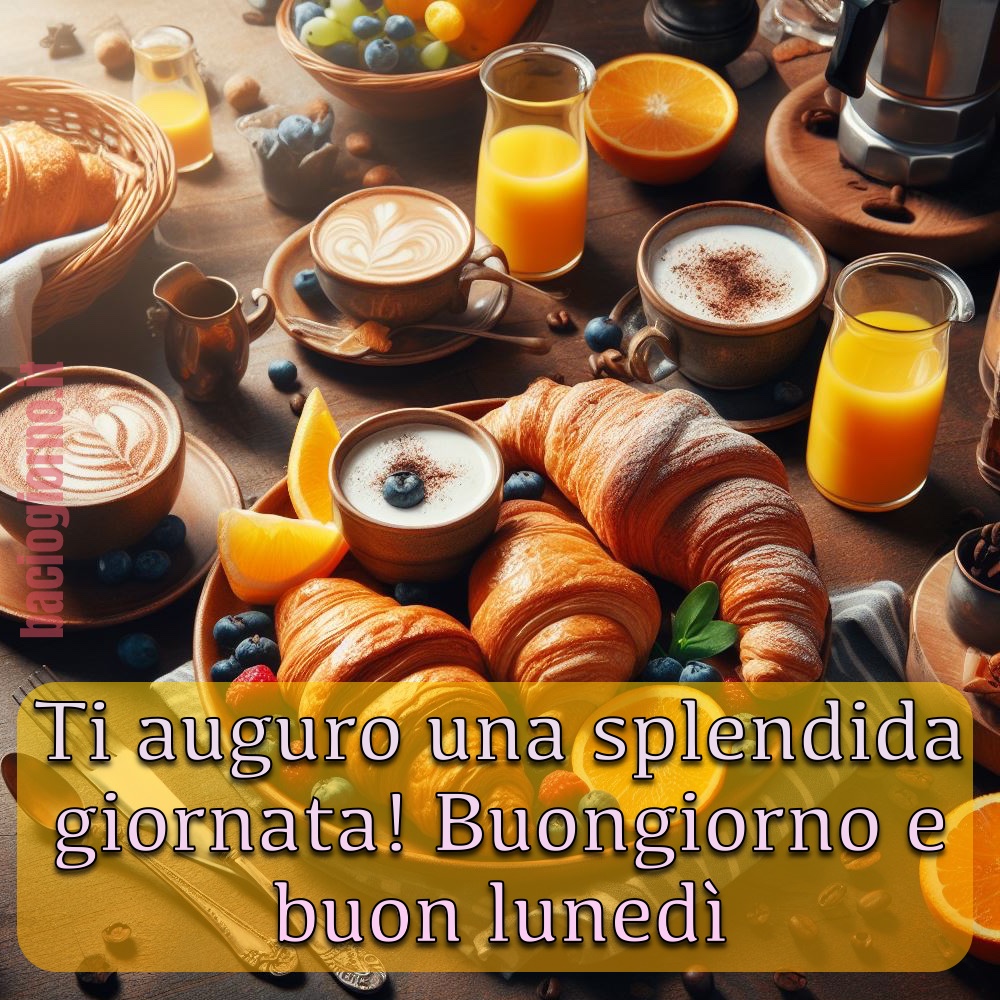 Immagini nuove di Buon Lunedì con la colazione